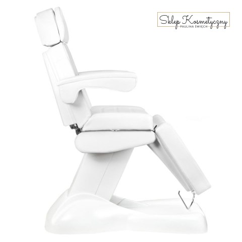 Fotel kosmetyczny elektr. Lux 4M biały z kołyską