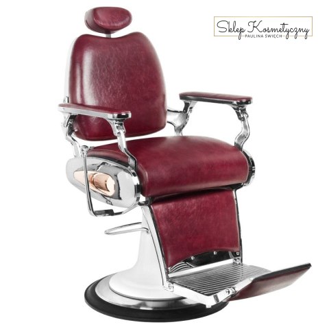 Gabbiano fotel barberski Moto Style bordowy