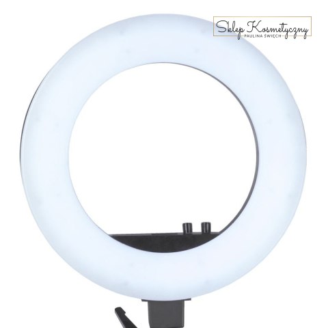 Lampa pierścieniowa Ring light 18' 48W led czarna + statyw