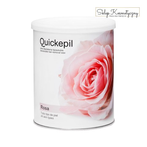 Quickepil wosk do depilacji puszka różany 800 ml