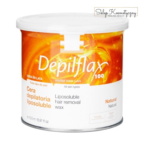 DEPILFLAX WOSK DO DEPILACJI PUSZKA 500ML NATURALNY