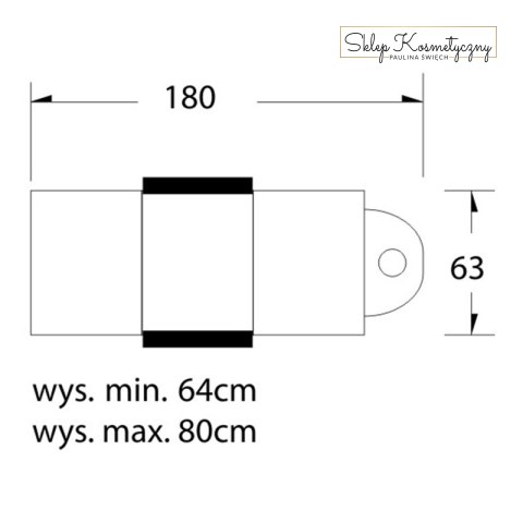 Fotel kosmetyczny hyd. Basic 210 biały