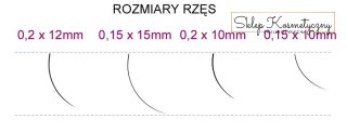 Syis - rzęsy J 0,15 x 10 mm 0.25 g