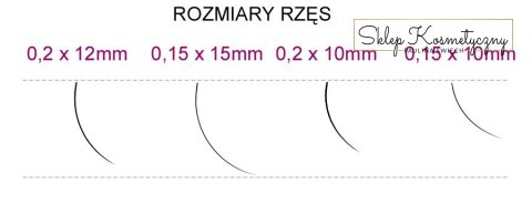 Syis - rzęsy J 0,15 x 10 mm 0.25 g