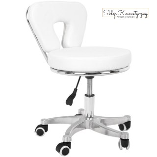 Taboret kosmetyczny do pedicure 9266 biały