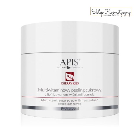 Apis multiwitaminowy peeling cukrowy z liofilizowanymi wiśniami i acerolą 220 g