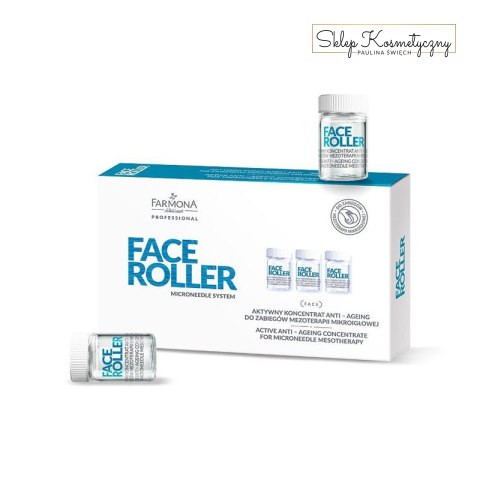 Farmona face roller aktywny koncentrat anti-ageing do zabiegów mezoterapii mikroigłowej 5 x 5 ml