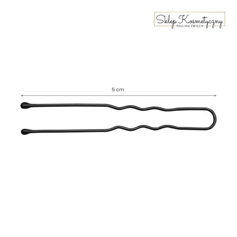 Kokówki fryzjerskie do włosów E-65 300 szt. 5 cm czarne