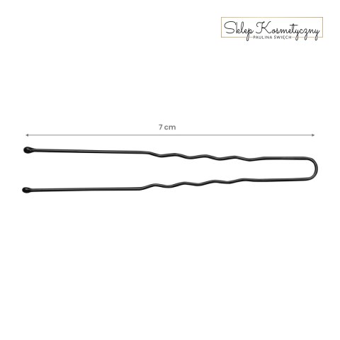 Kokówki fryzjerskie do włosów E-65 300 szt. 7 cm czarne