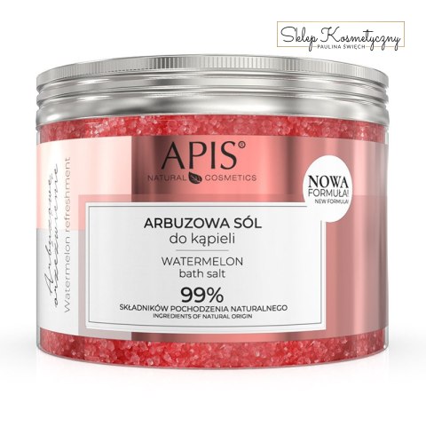 Apis arbuzowe orzeźwienie, arbuzowa sól do kąpieli 650 g