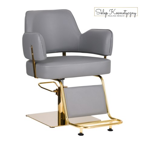 Gabbiano fotel fryzjerski Linz złoto szary
