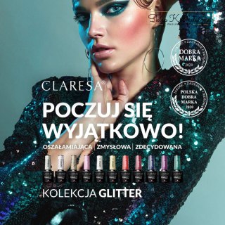 CLARESA Lakier hybrydowy GLITTER 3 -5g