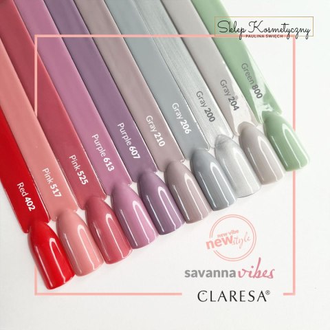 CLARESA Lakier hybrydowy GRAY 206 -5g