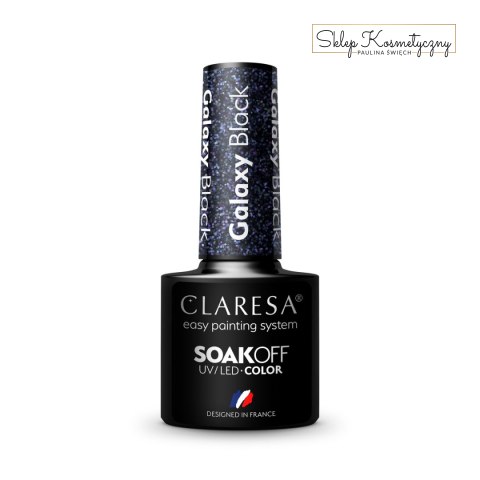 CLARESA Lakier hybrydowy Galaxy Black 5g