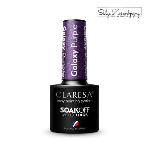 CLARESA Lakier hybrydowy Galaxy Purple 5g