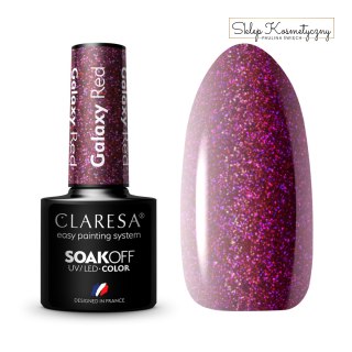 CLARESA Lakier hybrydowy Galaxy Red 5g