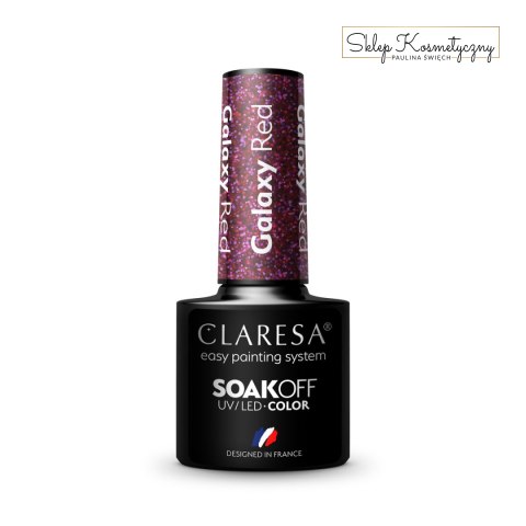 CLARESA Lakier hybrydowy Galaxy Red 5g