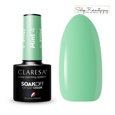 CLARESA Lakier hybrydowy MINT 4 -5g