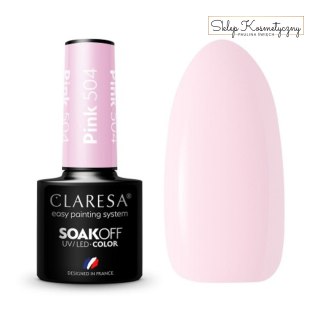 CLARESA Lakier hybrydowy PINK 504 -5g