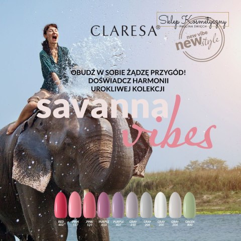 CLARESA Lakier hybrydowy PINK 525 -5g