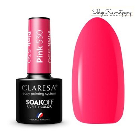 CLARESA Lakier hybrydowy PINK 530 -5g