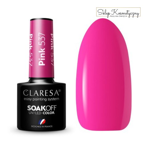 CLARESA Lakier hybrydowy PINK 537 -5g