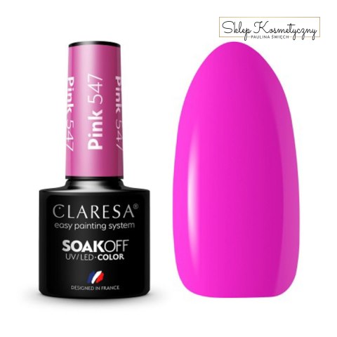 CLARESA Lakier hybrydowy PINK 547 -5g