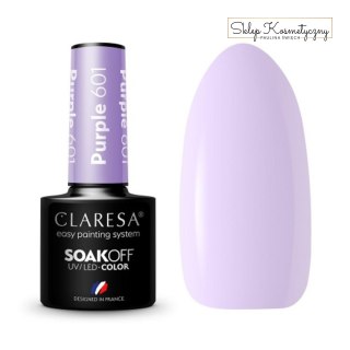 CLARESA Lakier hybrydowy PURPLE 601 -5g