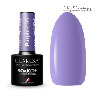 CLARESA Lakier hybrydowy PURPLE 603 -5g