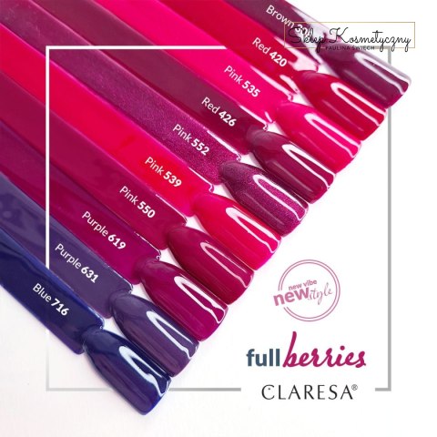 CLARESA Lakier hybrydowy PURPLE 619 -5g