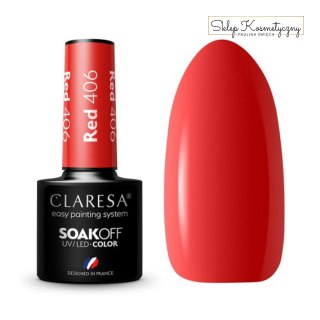 CLARESA Lakier hybrydowy RED 406 5g