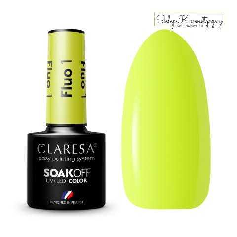 CLARESA lakier hybrydowy FLUO 1 -5g