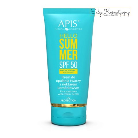 Apis hello summer spf 50, krem do opalania twarzy z nektarem komórkowym 50 ml