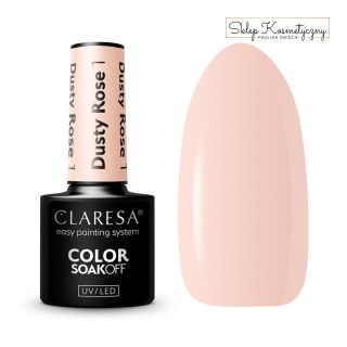 CLARESA Lakier hybrydowy DUSTY ROSE 1 -5g