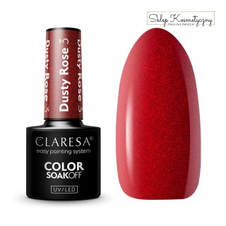 CLARESA Lakier hybrydowy DUSTY ROSE 3 -5g