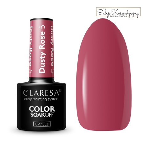 CLARESA Lakier hybrydowy DUSTY ROSE 5 -5g