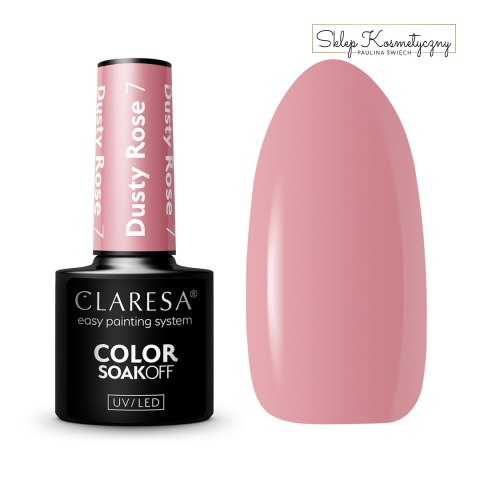 CLARESA Lakier hybrydowy DUSTY ROSE 7 -5g