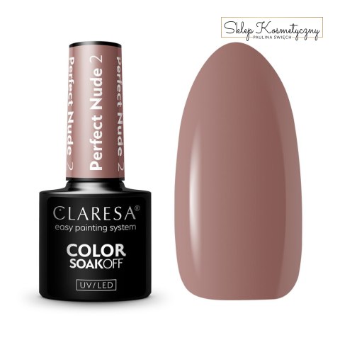 CLARESA Lakier hybrydowy PERFECT NUDE 2 -5g