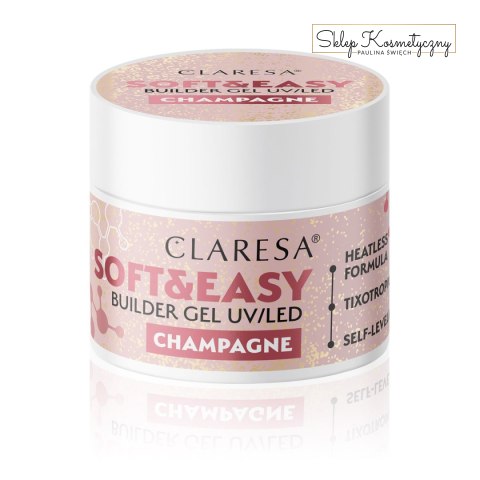 Claresa żel budujący Soft&Easy gel champagne 12g