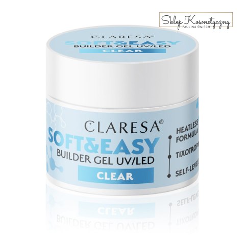 Claresa żel budujący Soft&Easy gel clear 12g