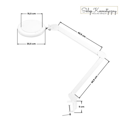 Lampa lupa led Glow 8021 do blatu reg. barwa światła