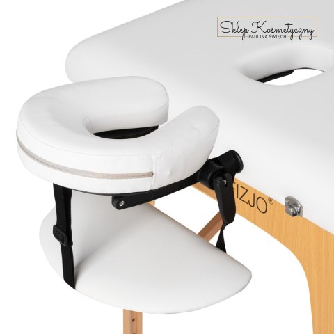 Stół składany do masażu drewniany Komfort Activ Fizjo Lux 3 segmentowy 190x70 BIAŁY