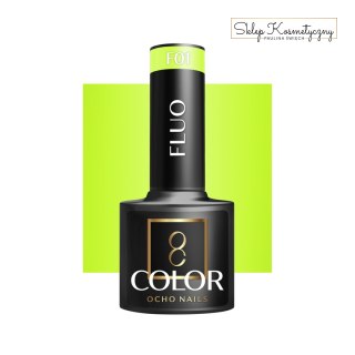 OCHO NAILS Lakier hybrydowy fluo F01 -5 g