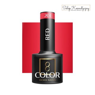 OCHO NAILS Lakier hybrydowy red 201 -5 g