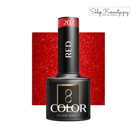 OCHO NAILS Lakier hybrydowy red 202 -5 g