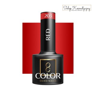 OCHO NAILS Lakier hybrydowy red 203 -5 g