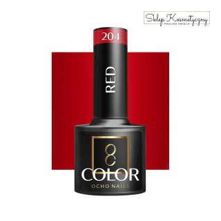 OCHO NAILS Lakier hybrydowy red 204 -5 g