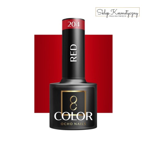 OCHO NAILS Lakier hybrydowy red 204 -5 g