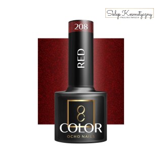 OCHO NAILS Lakier hybrydowy red 208 -5 g