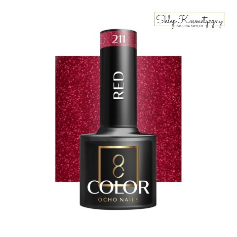 OCHO NAILS Lakier hybrydowy red 211 -5 g